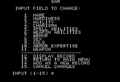 Options for manipulating a character record